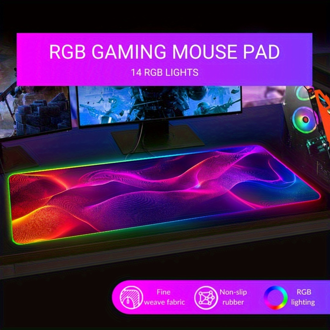 لوحة ماوس ألعاب كبيرة ملونة بت - مراجعة Mouse Pad Extended Rgb وسعره