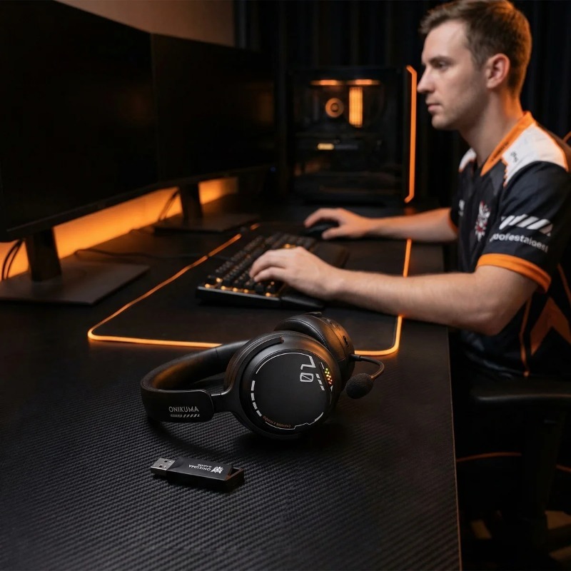 سماعة ألعاب ONIKUMA GT886 ثلاث - مراجعة Esports Gaming Monitor وسعره